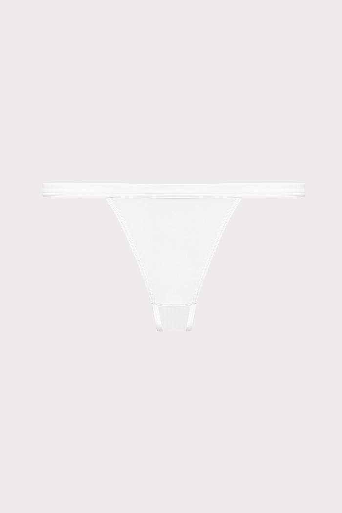 Maison Close Pure Tentation White Openable Mini Thong