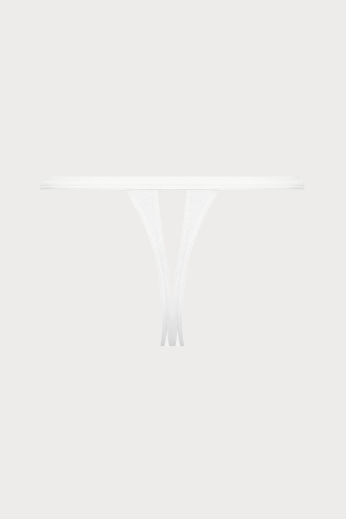 Maison Close Pure Tentation White Openable Mini Thong