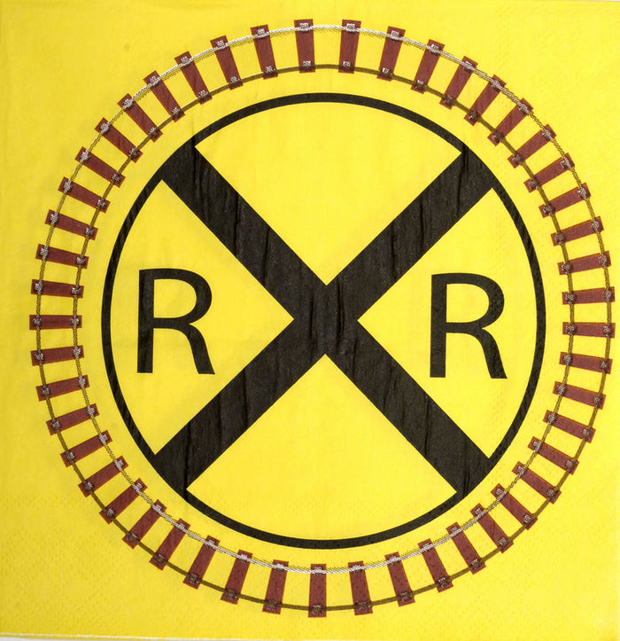 Rail Road Crossing Luncheon Napkins