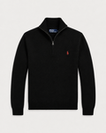 Ralph Lauren Cashmere Quarter-Zip Sweater (Black)