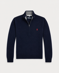 Ralph Lauren Cashmere Quarter-Zip Sweater (Navy blue)