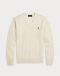 Ralph Lauren Cashmere V-Neck Sweater (Beige)