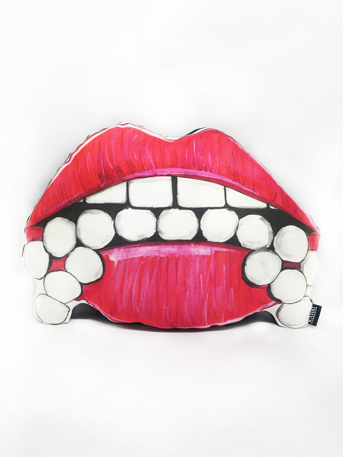 Red Lips Pillow