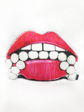 Red Lips Pillow