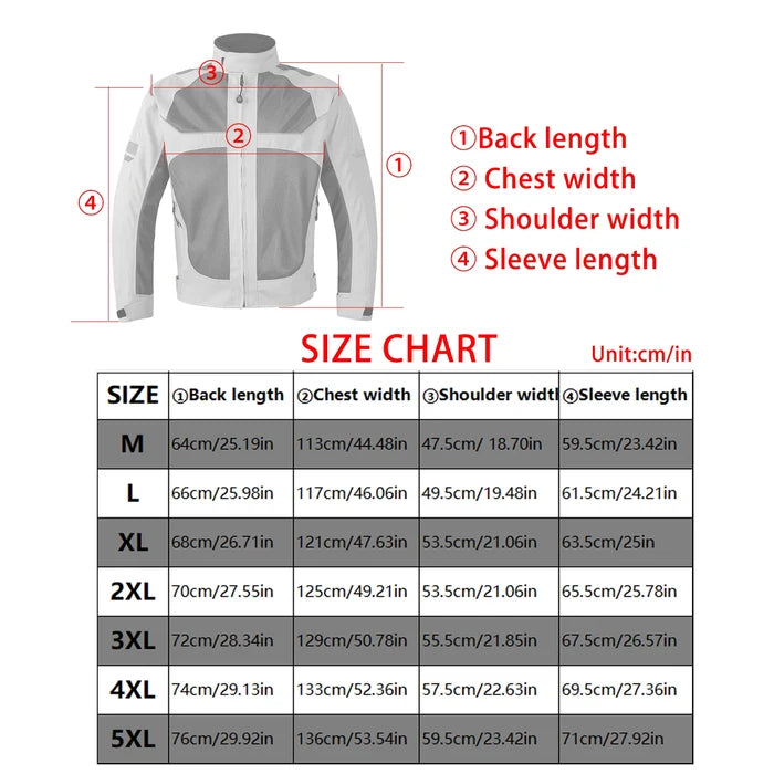 Reflective Motocross Jacket Summer