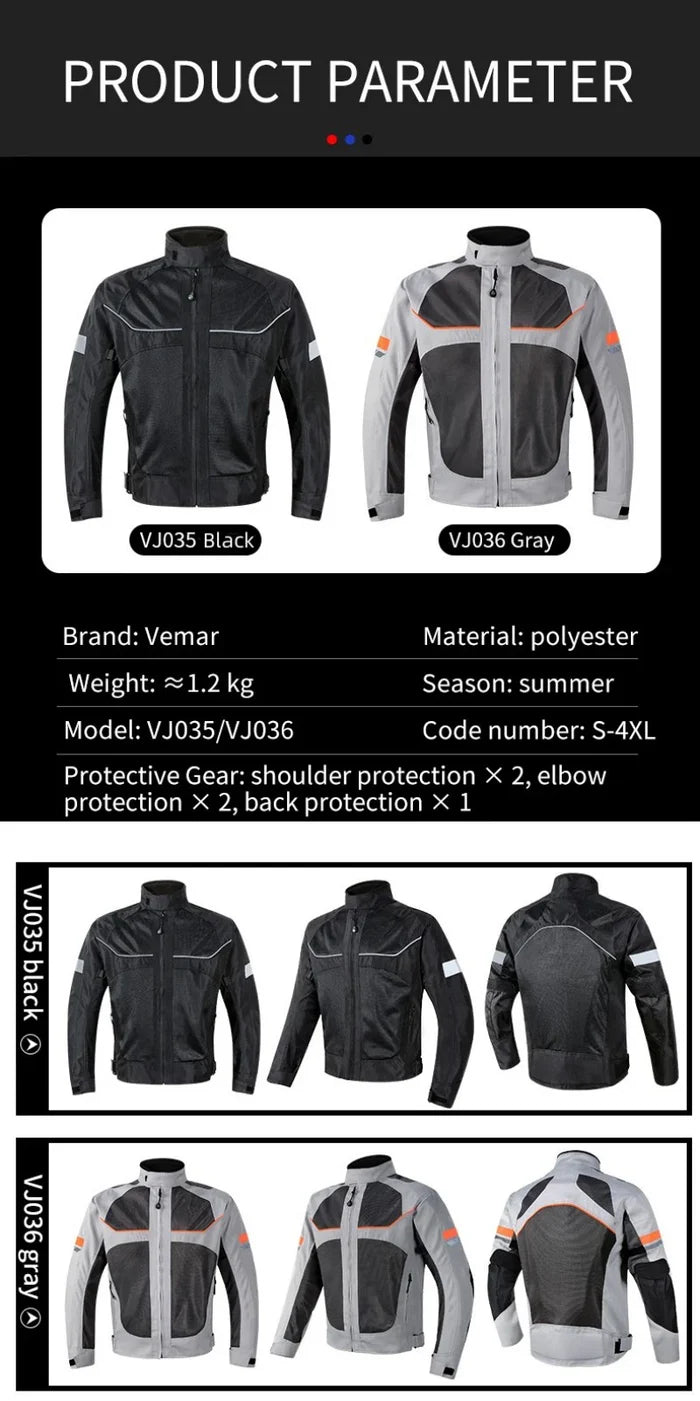 Reflective Motocross Jacket Summer