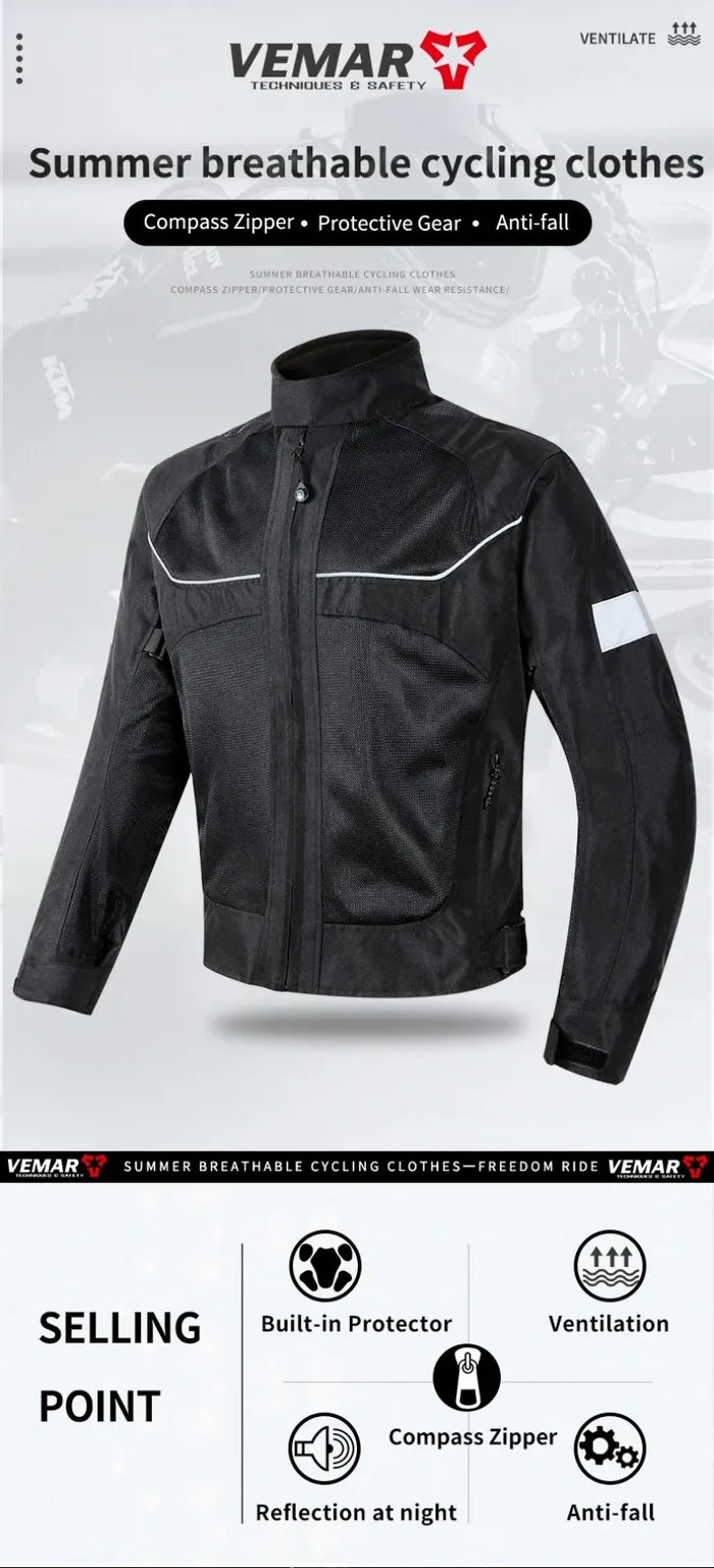 Reflective Motocross Jacket Summer