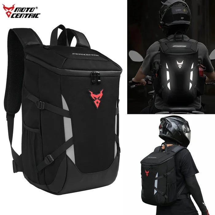 Reflective Waterproof Motorcycle Helmet Backpack