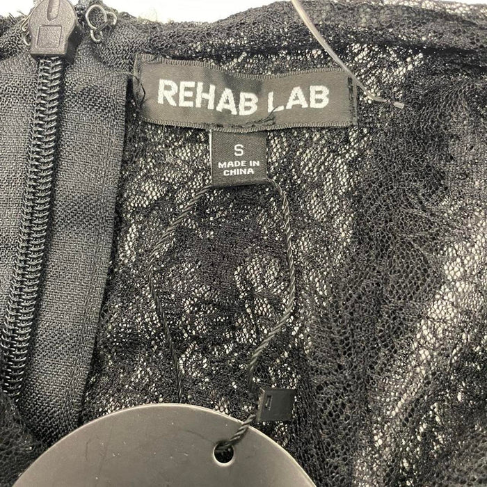 Rehab lab black asymmetrical halter