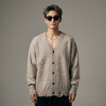 Pull col V détendu couleur abricot - Koreanxwear - Taille S