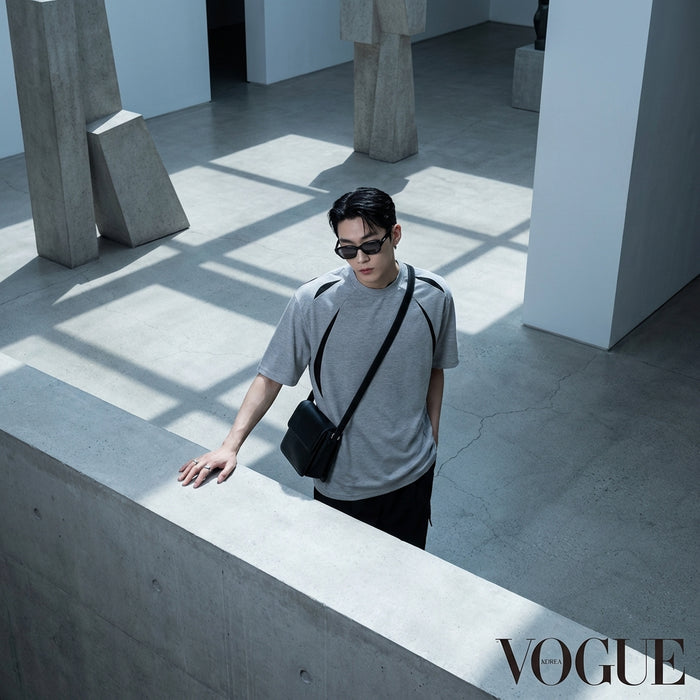 T-shirt homme color block rétro streetwear - Koreanxwear