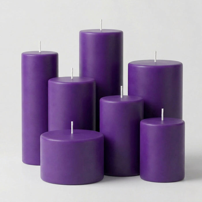 Richland 4" x 12" Purple Pillar Candle