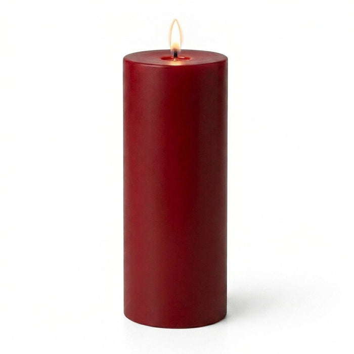 Richland 4" x 12" Red Pillar Candle