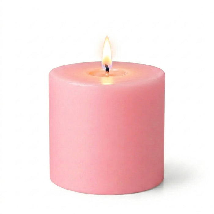 Richland 4" x 4" Pink Pillar Candle