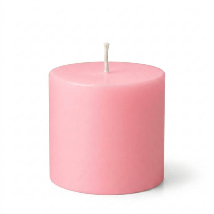 Richland 4" x 4" Pink Pillar Candles Set of 6