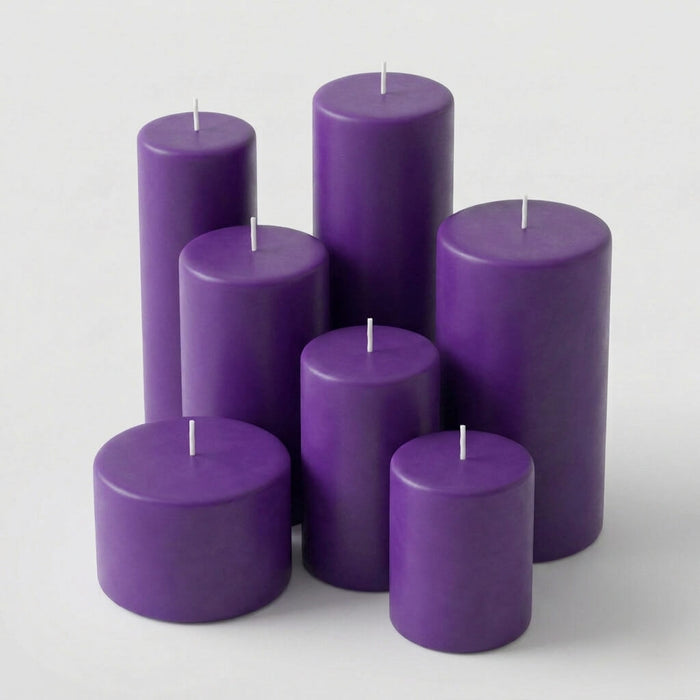 Richland 4" x 6" Purple Pillar Candle