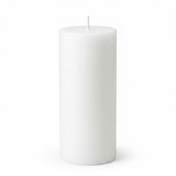 Richland 4" x 9" White Pillar Candle