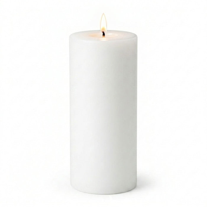 Richland 4" x 9" White Pillar Candle