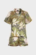 Richmond Leaf Print Shorty Set, Size UK 14