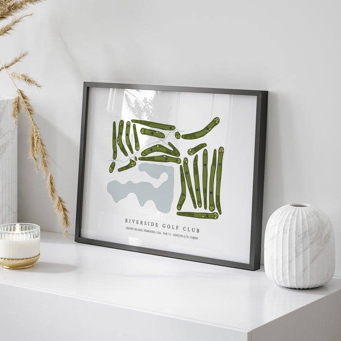 Riverside Golf Club | Golf Course Map | On Table