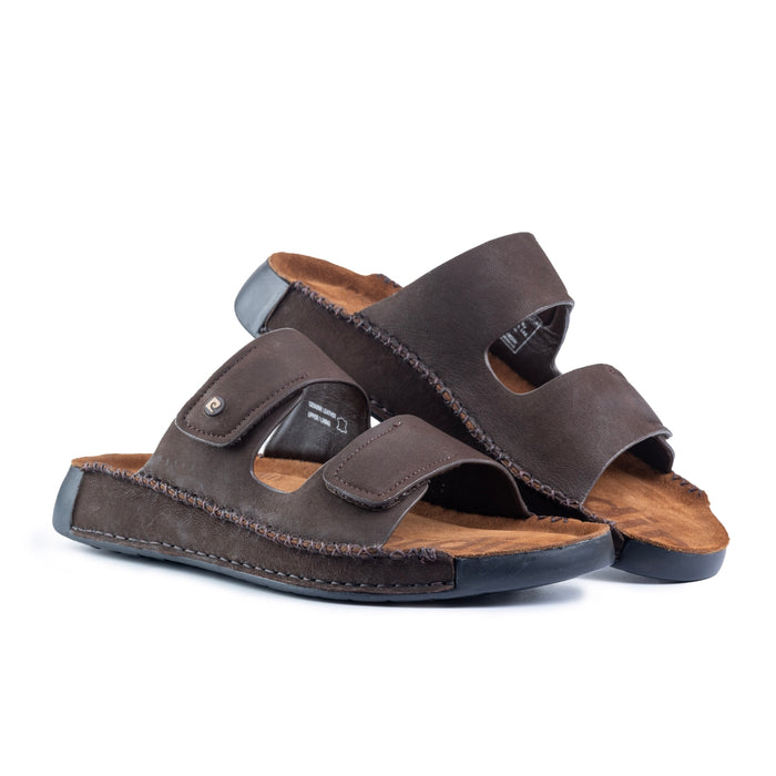 Riviera: Cafe Nubuck Strapless Sandal