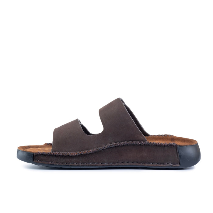 Riviera: Cafe Nubuck Strapless Sandal