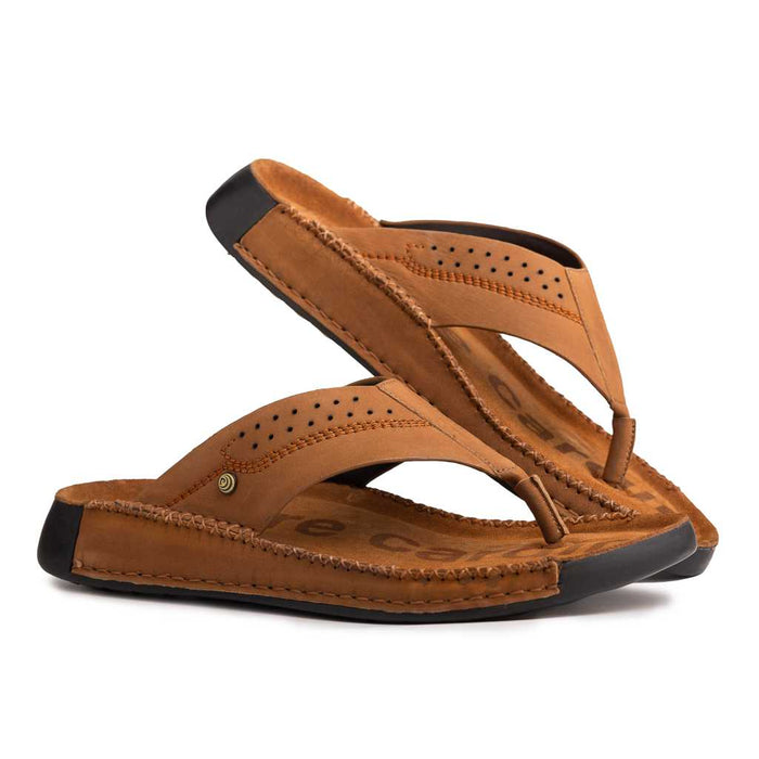 Riviera: Camel Nubuck Slipper