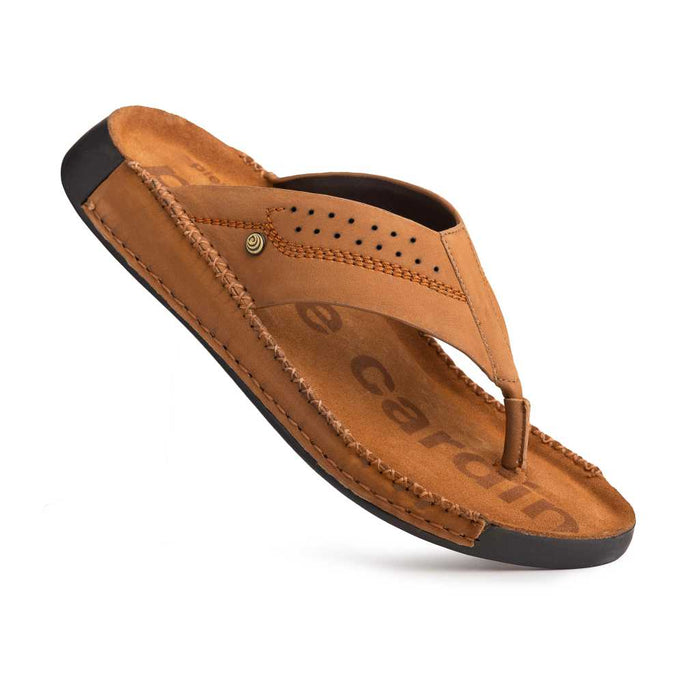 Riviera: Camel Nubuck Slipper