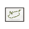 Rock Creek Cattle Company | Golf Course Map | Black Frame
