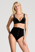 Scandale x Maison Close Rococo Black Velvet Waist Cincher