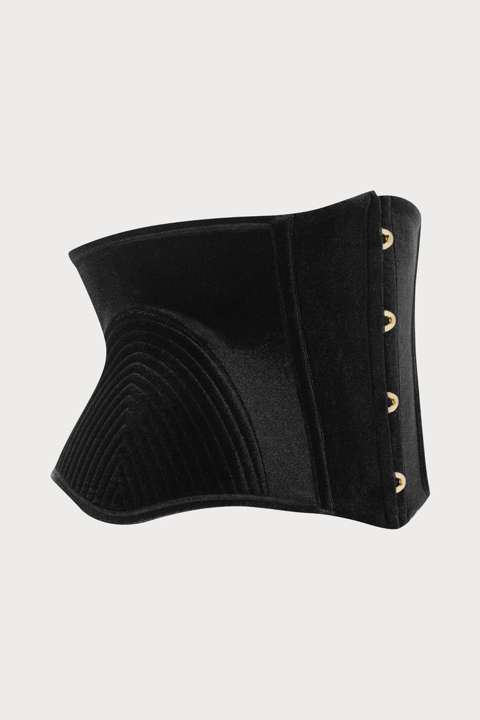 Scandale x Maison Close Rococo Black Velvet Waist Cincher - Naughty Knickers