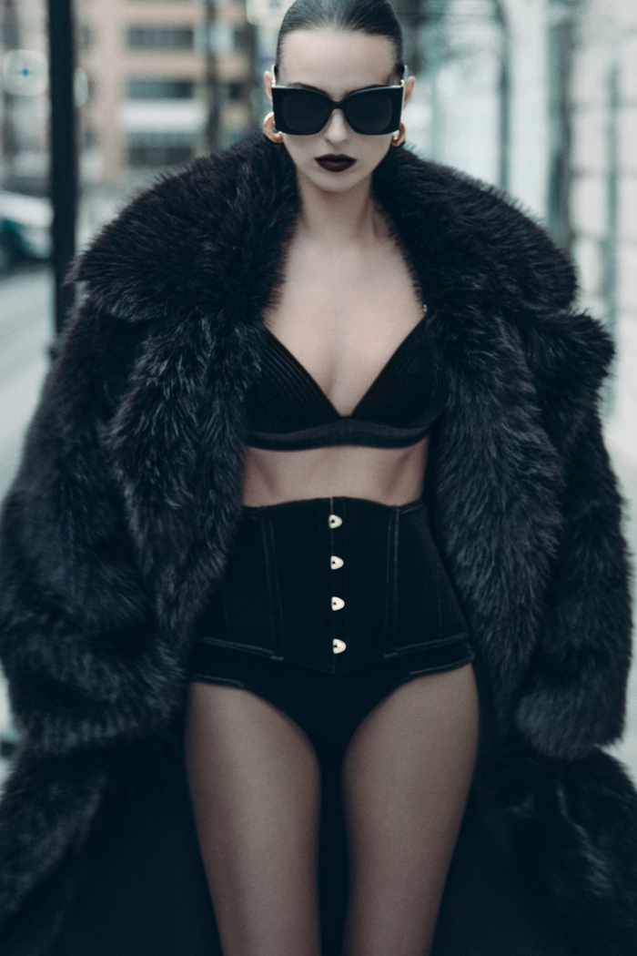Scandale x Maison Close Rococo Black Velvet Waist Cincher - Naughty Knickers