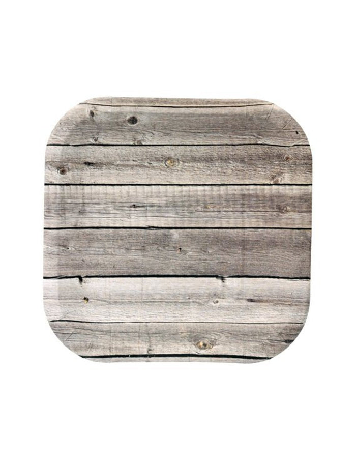 Rustic Wood Dessert Plates