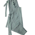 Sage green linen tie dye set