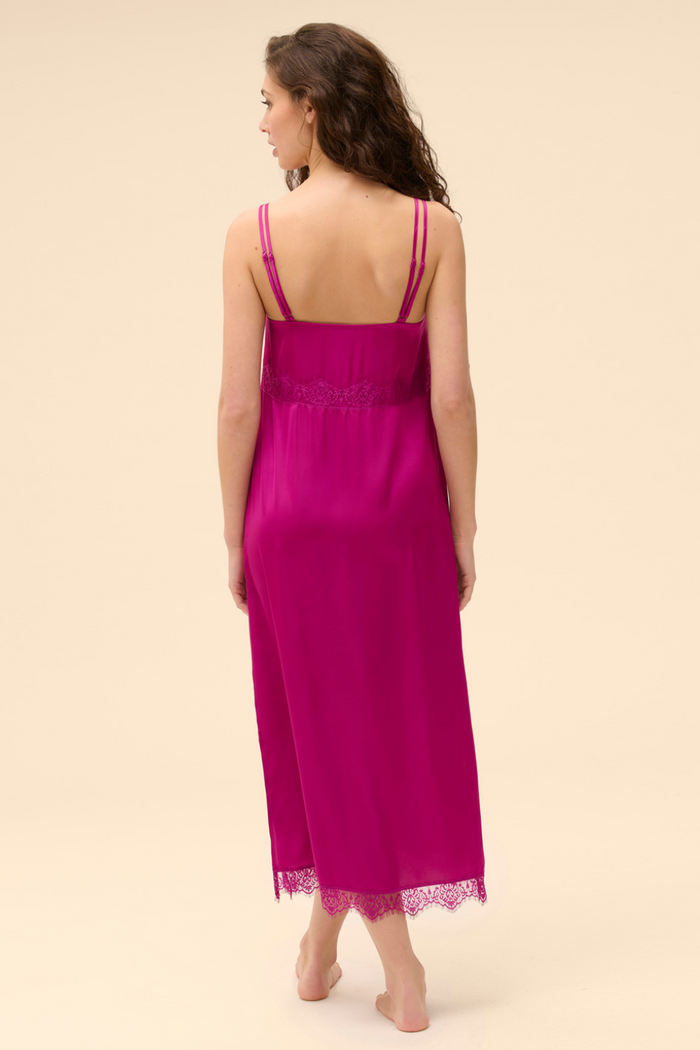 Simone Pérèle Satin Secrets Pink Long Nightdress