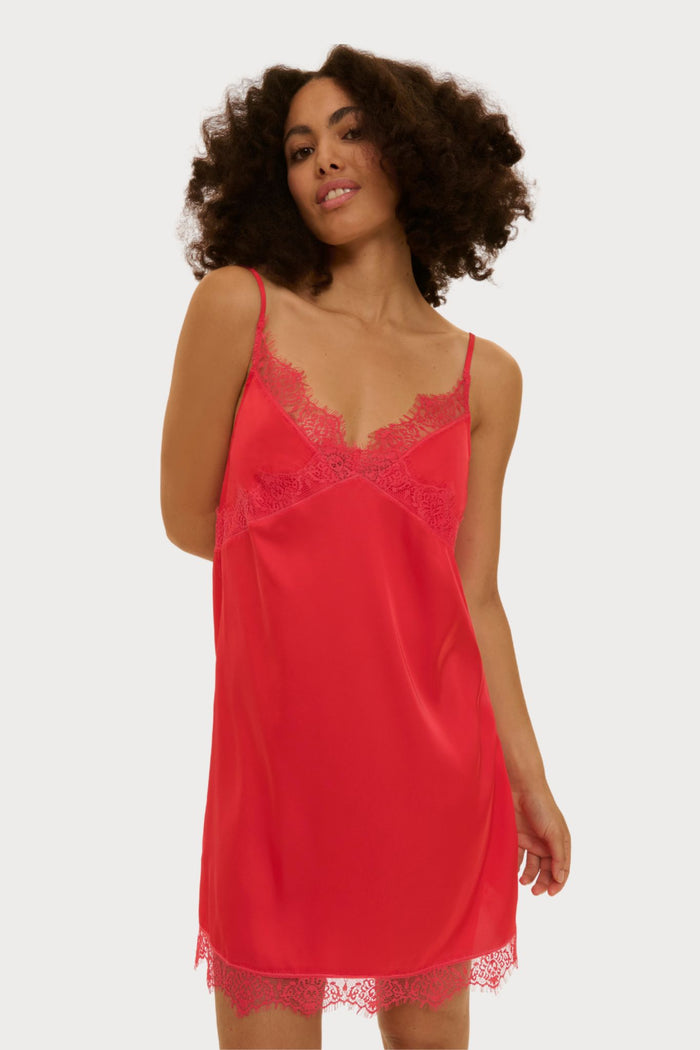 Simone Pérèle Satin Secrets Flamingo Nightie - Naughty Knickers