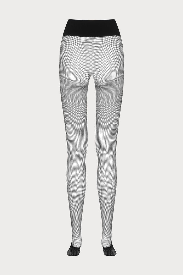 Scandale x Maison Close Seamless Fishnet Tights Black