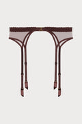 Sheer Emotion Brown Suspender Belt