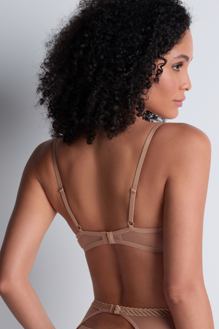 Aubade Sand Half Cup Bra | Sheer Emotion Lingerie