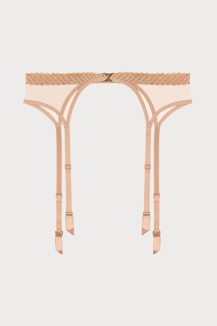 Sheer Emotion Sand Suspender Belt