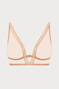 Sheer Emotion Sand Wireless Triangle Bra