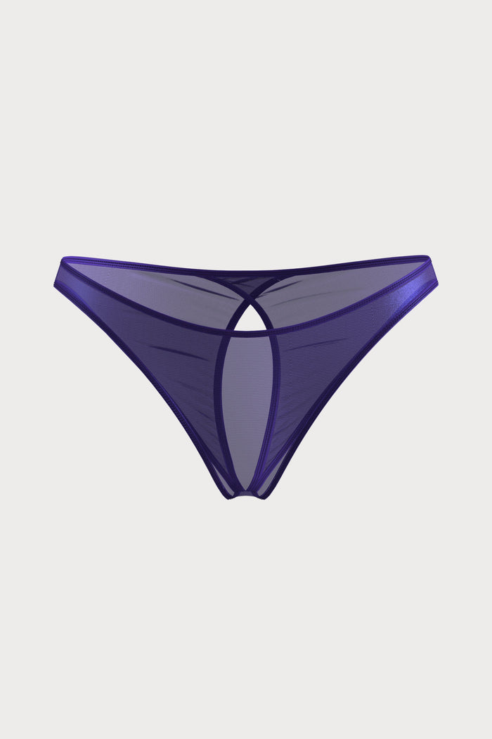 Scandale Show Me More Open Back Brief Purple