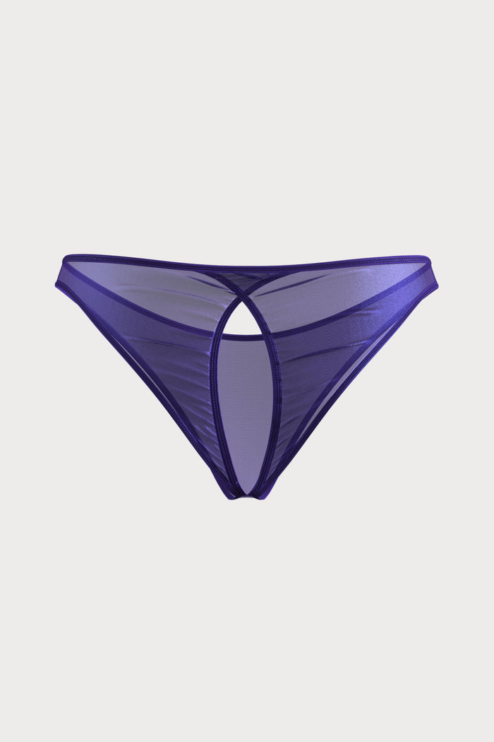Scandale Show Me More Open Back Brief Purple