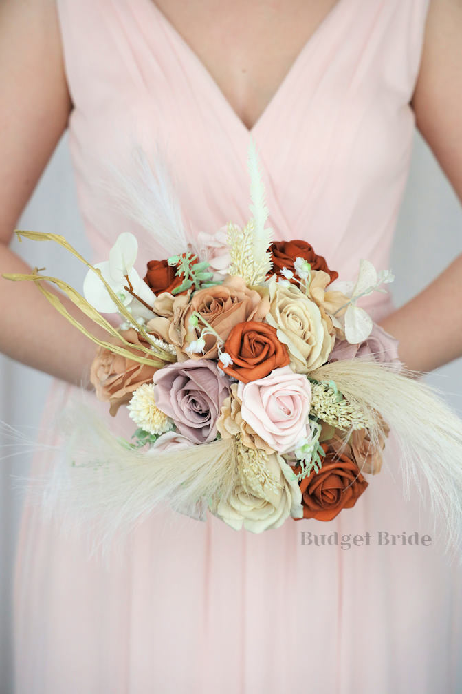 Silk Wedding Bouquet in Boho Style - $195.00 | Sienna Collection