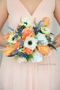 Silk Wedding Bouquet with Anemones - $195.00 | Lydia Collection