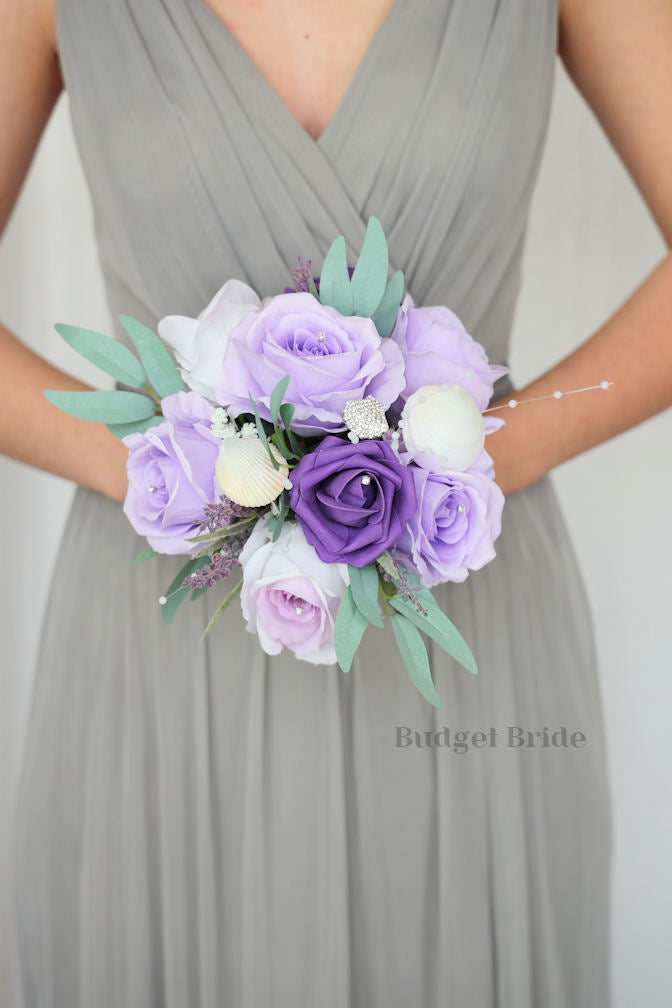 Silk Wedding Bouquet with Beach Theme - $65.00 | Jonah Collection