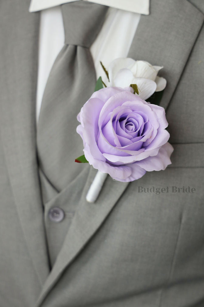 Silk Wedding Bouquet with Steel Blue - $95.00 | Nen Collection
