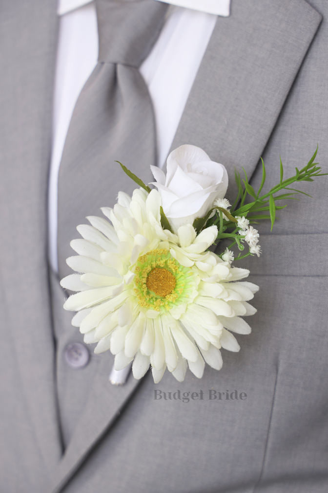 Silk Wedding Bouquet with Wildflowers - $65.00 | Ayla Collection