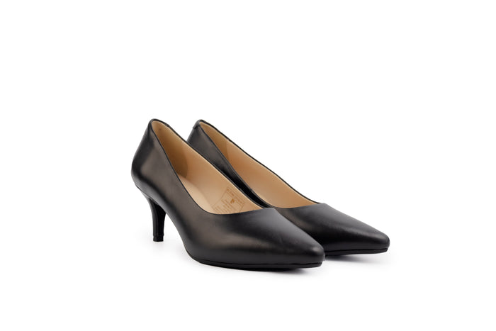 Simone charcoal Soft Leather Pump