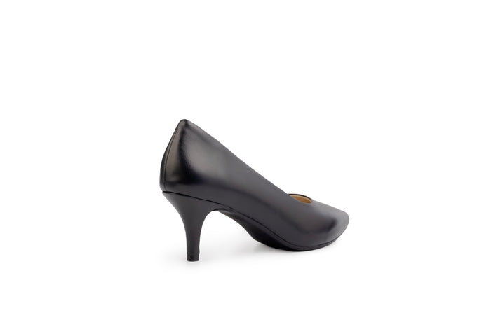 Simone charcoal Soft Leather Pump